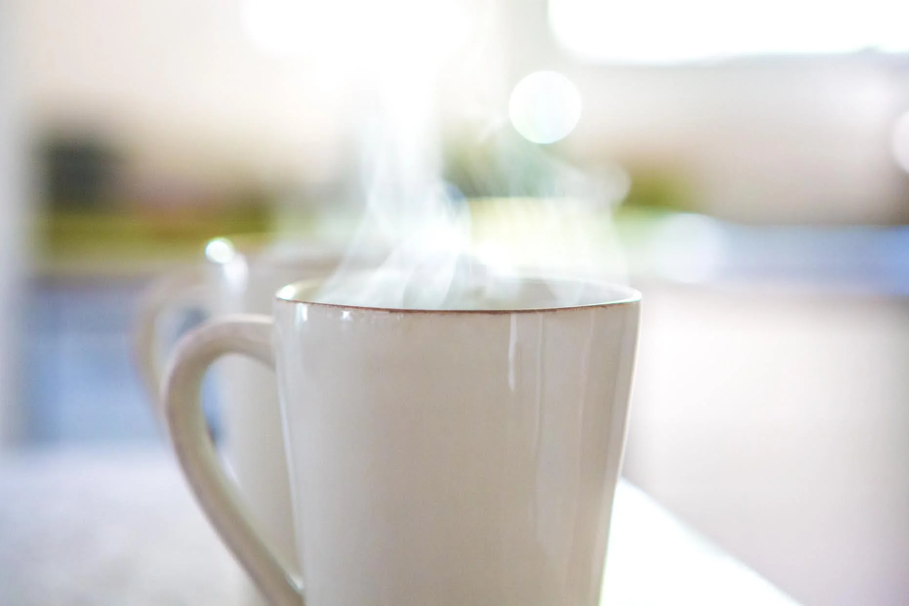Hot lemon water in the morning