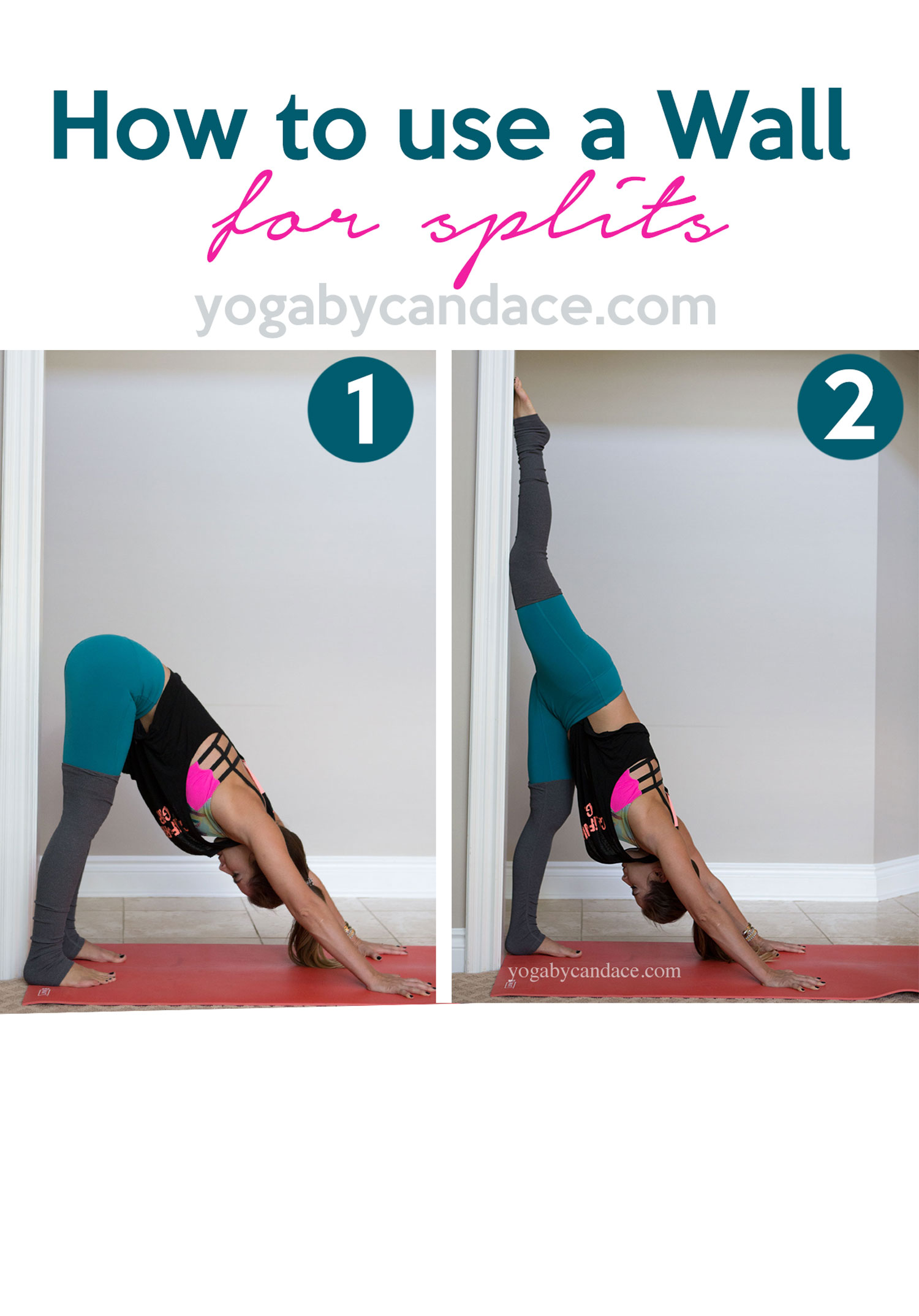How to use a wall for splits — YOGABYCANDACE