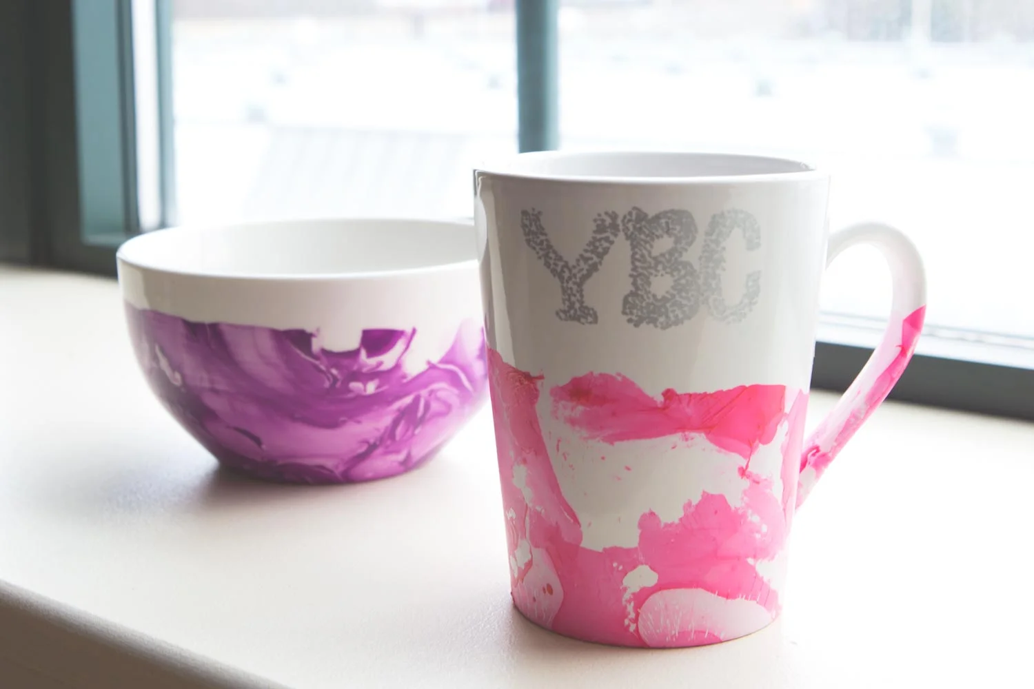DIY Marbled Dishes