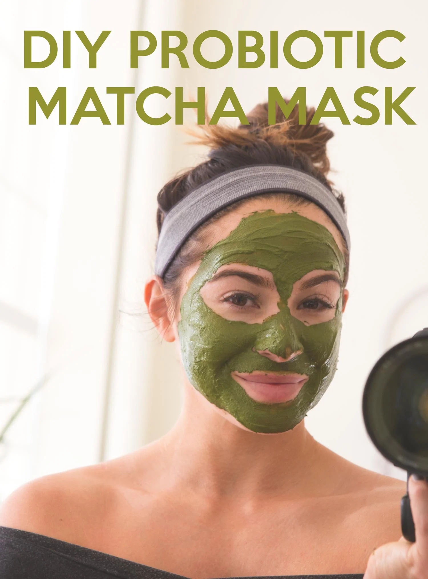 Pin it! DIY Probiotic Matcha Mask