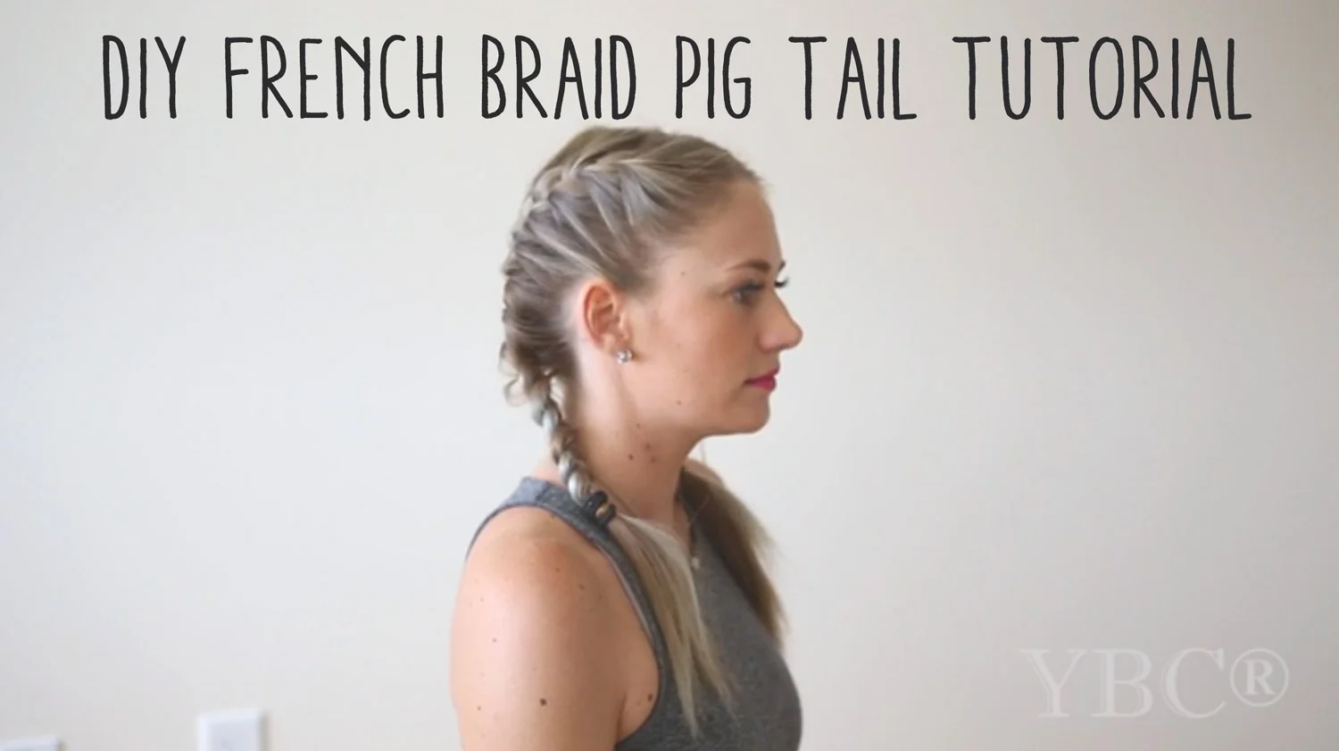 Pin now, practice later! French Braid Pig Tail Tutorial Wearing: Pink and Sandy lipstick , dress .