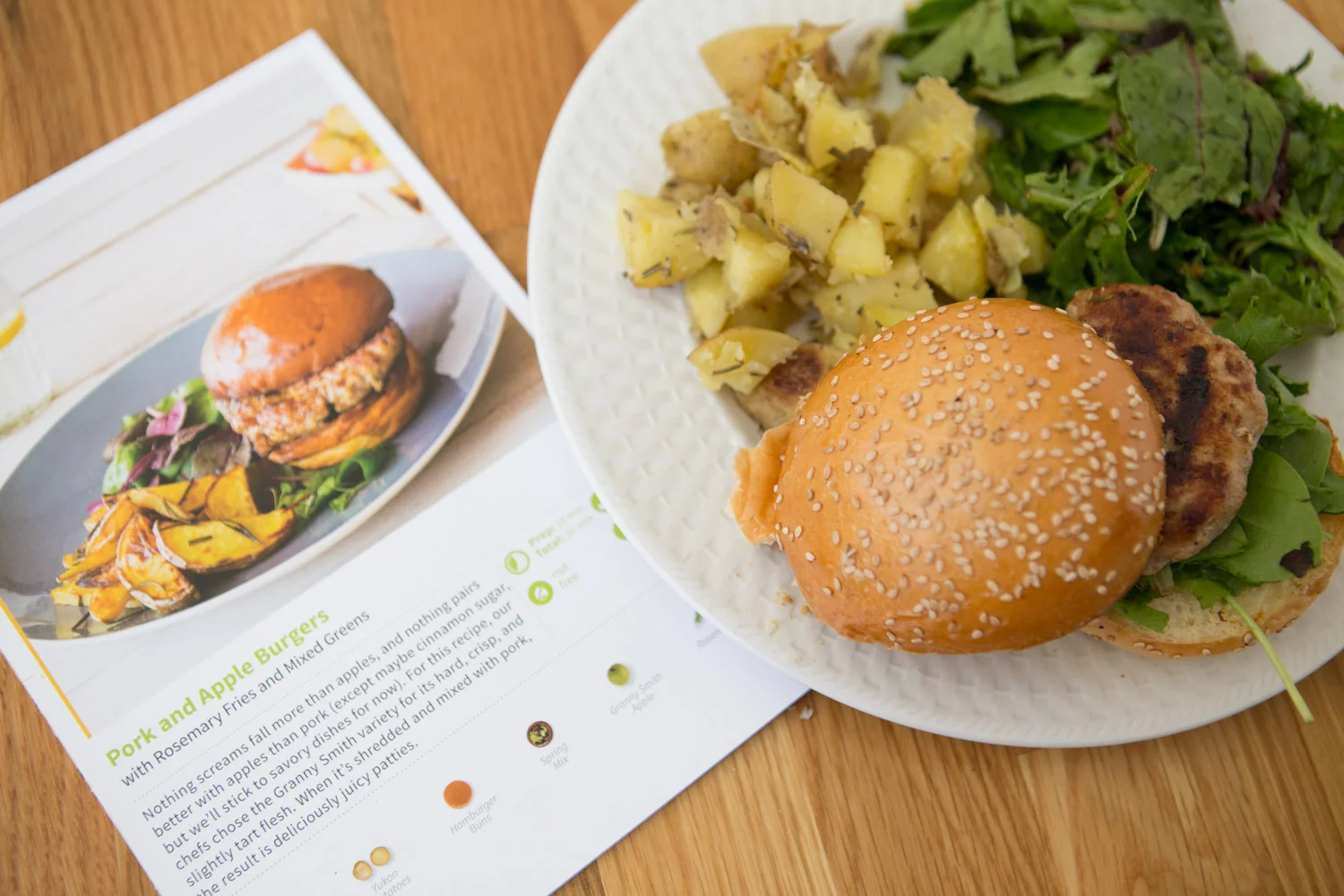 Pork and Apple Burgers