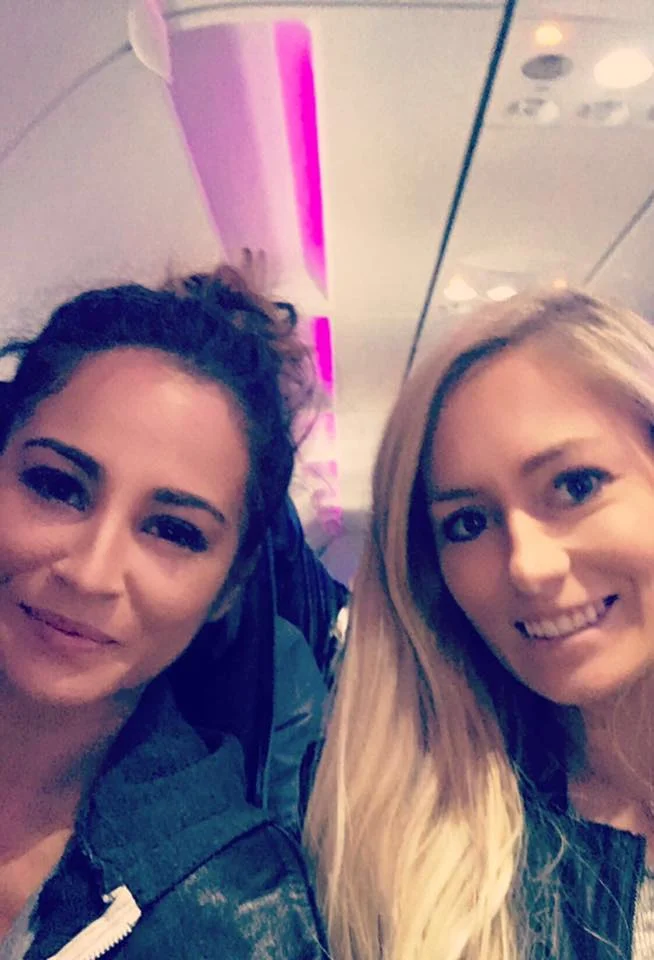 Barely made the flight! 
