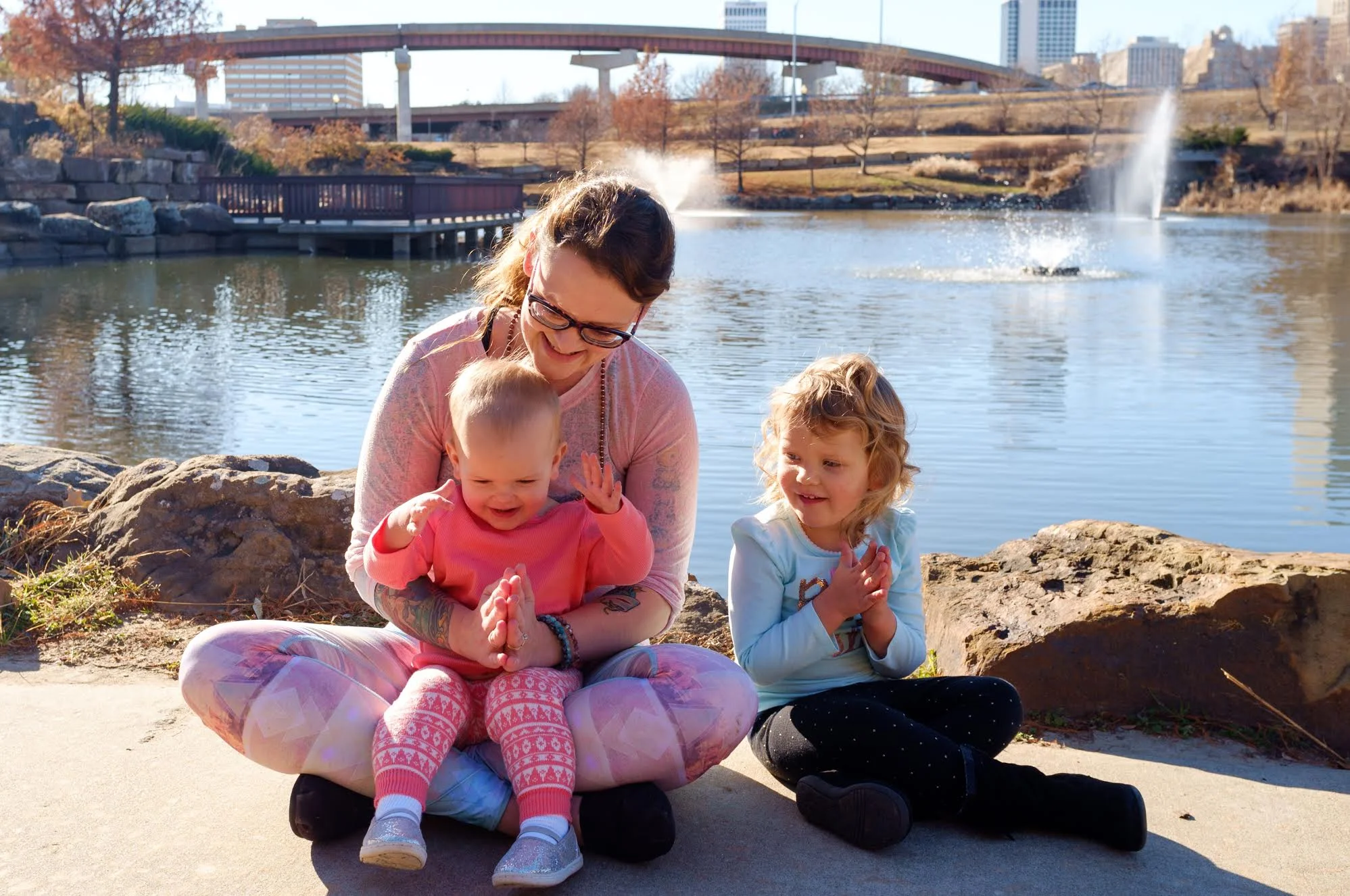 Lauren and her two daughters