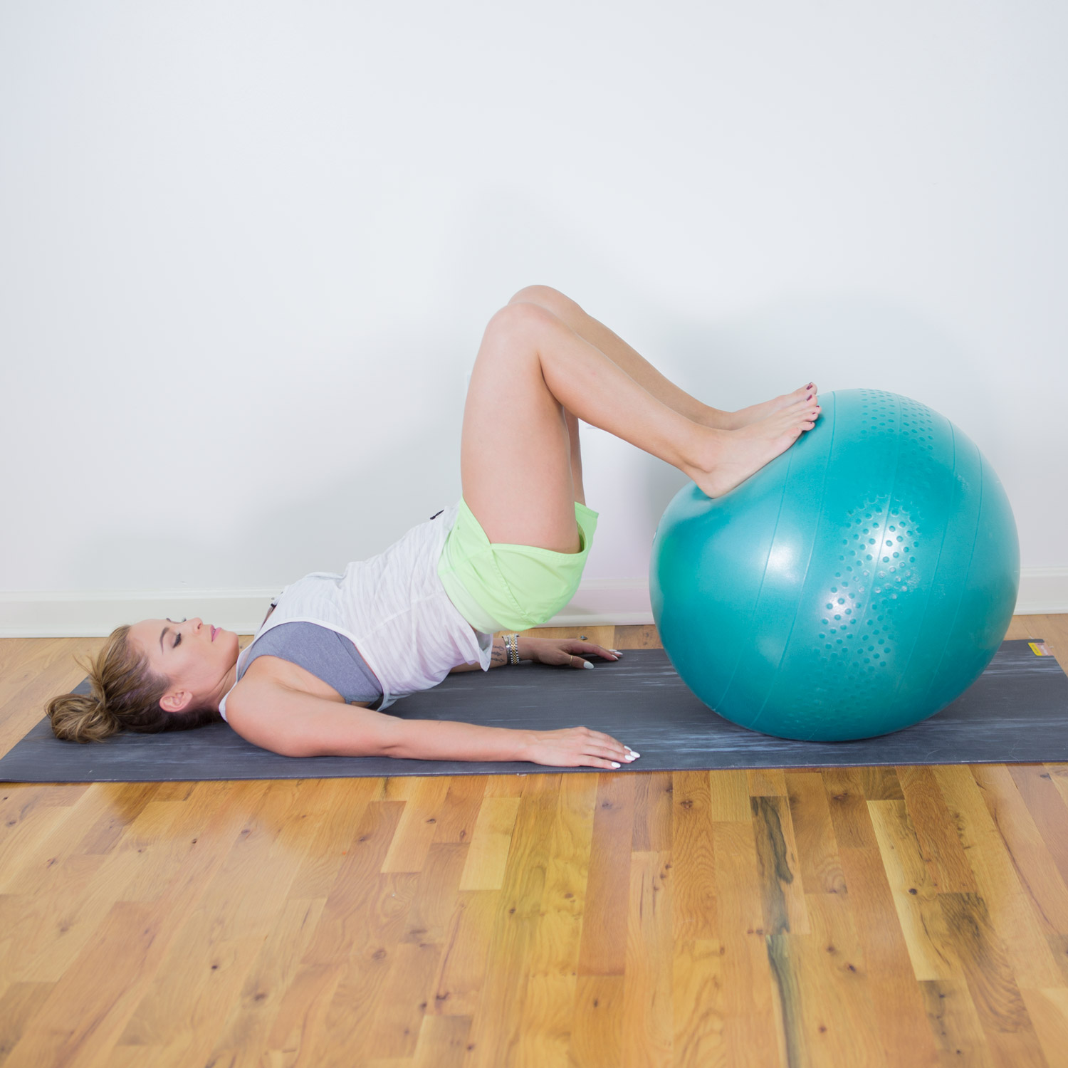 Workout Wednesday Hamstring Workout with Stability Ball YOGABYCANDACE