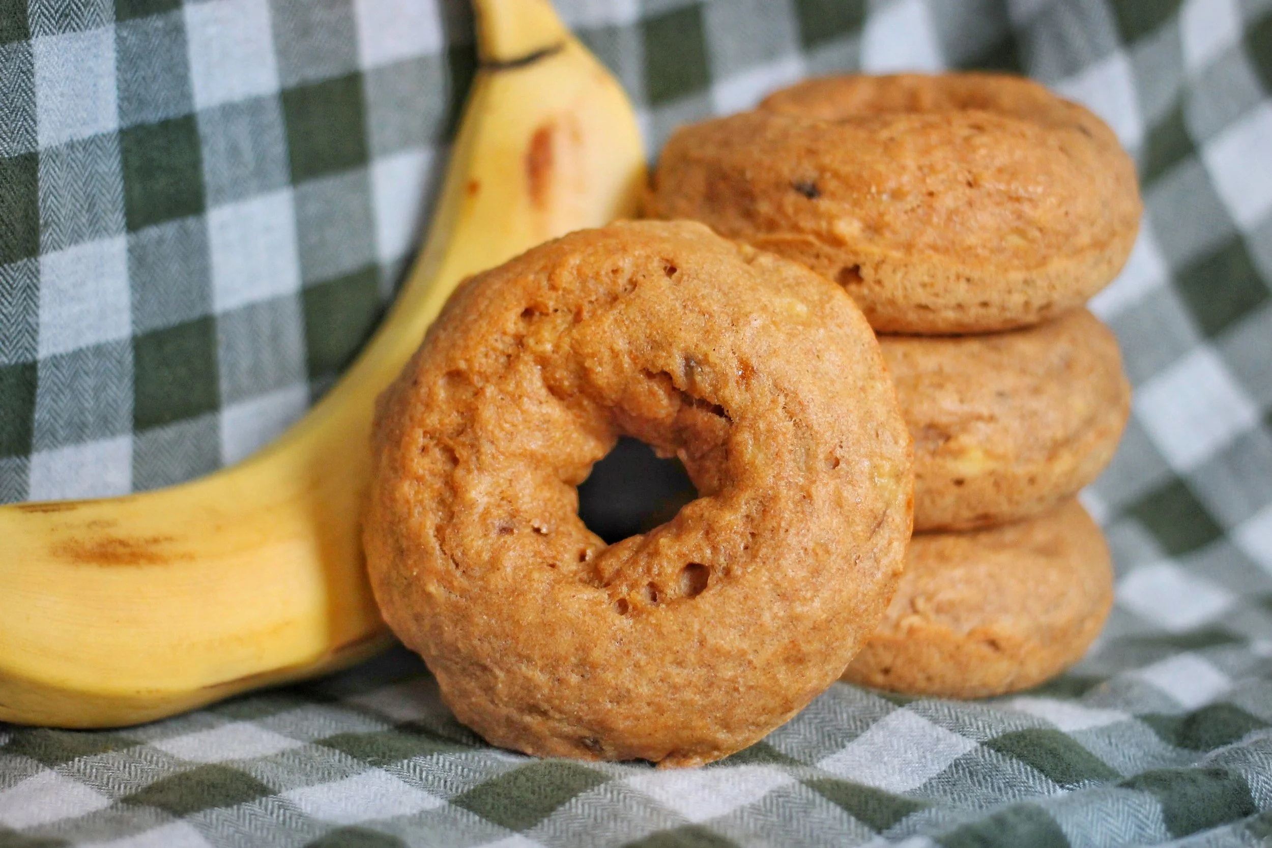 Healthy Baked Banana Donuts