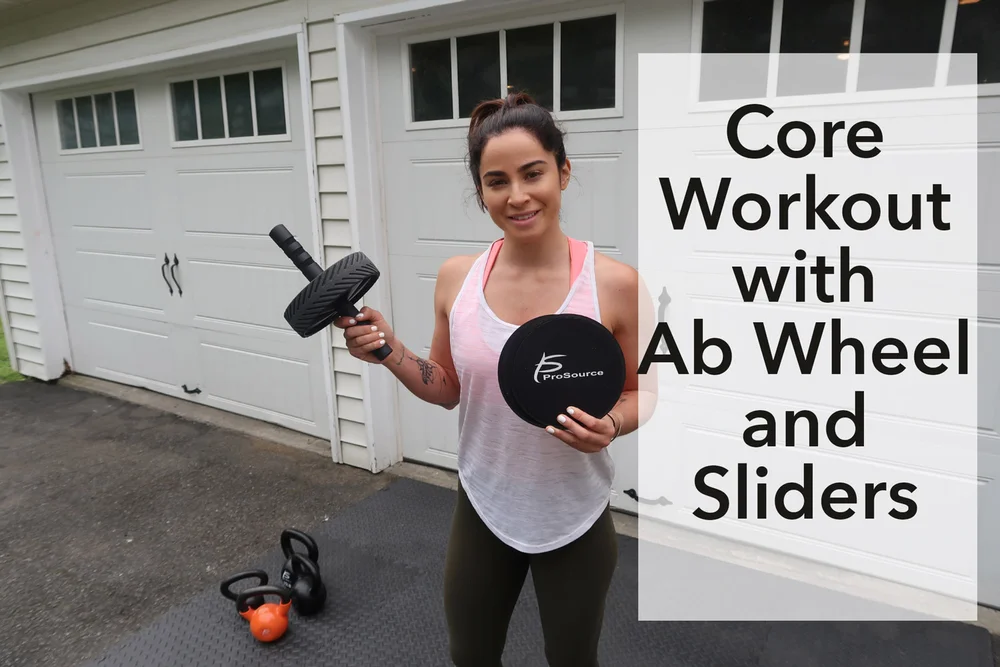 Core Workout Video With Ab Wheel And Sliders Yogabycandace