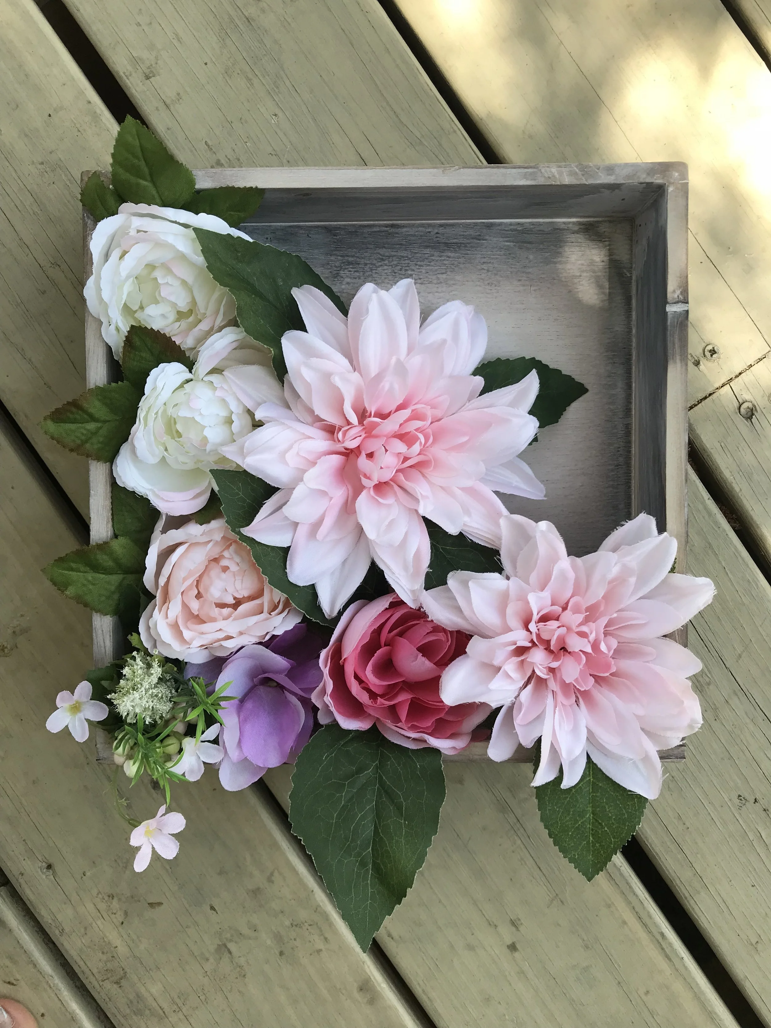 DIY Flower Shadow Box Half Way Point.jpg