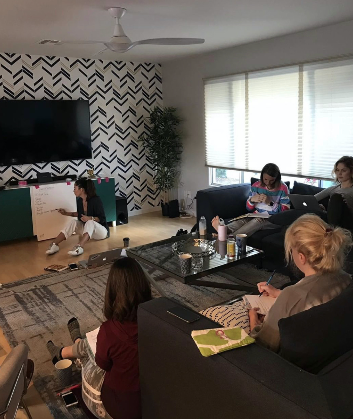 Teaching at the Namaslay® Buciness and Marketing retreat for yoga teachers