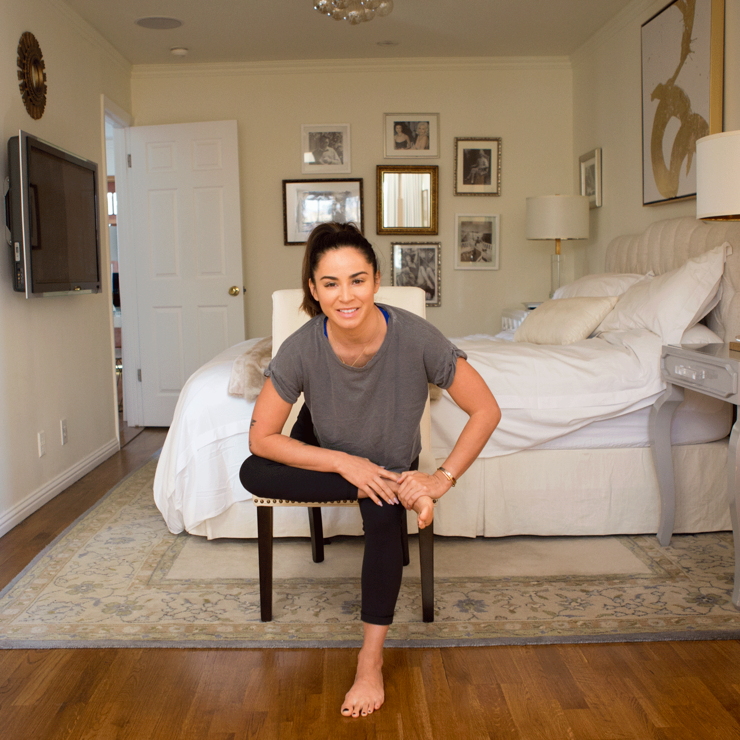 Take a short break with our chair yoga sequence video.