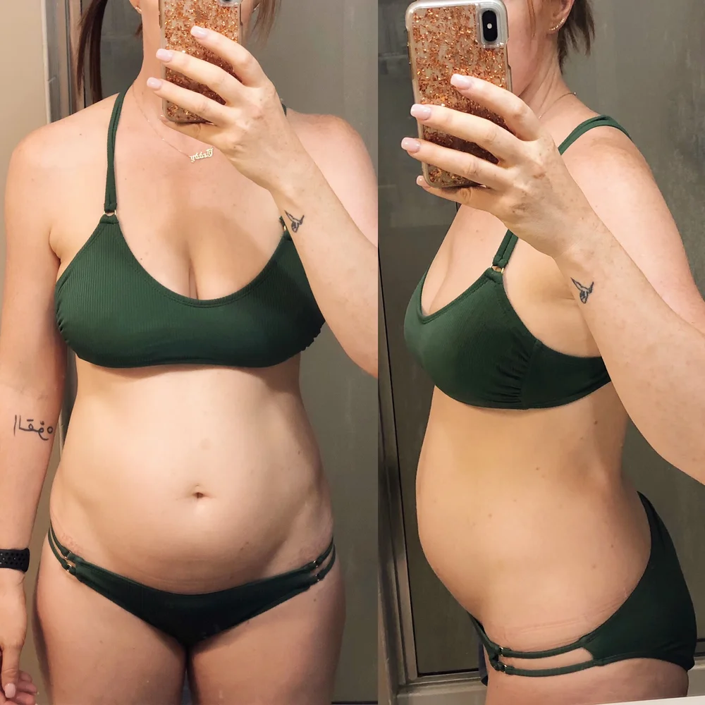 Transformation starting point: seven weeks postpartum
