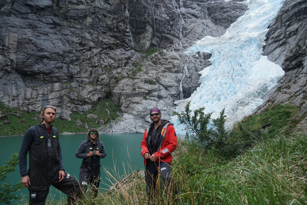 The Skeleton Crew Sailing team in Patagonia