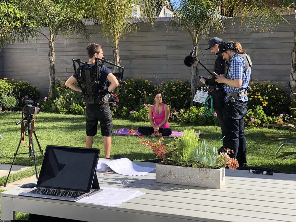 Shooting in Los Angeles for Revlon ( see vlog here )