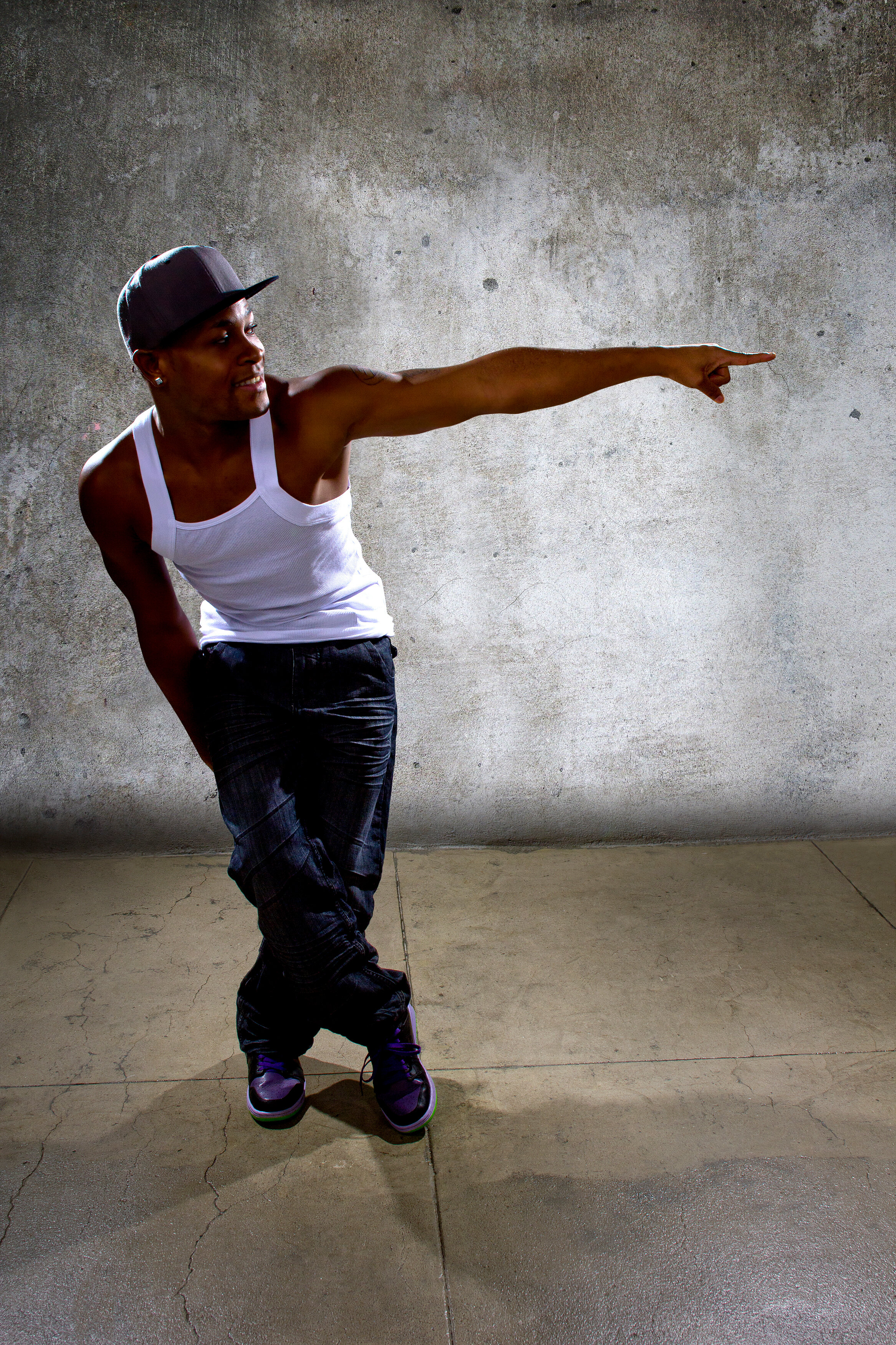 Hip Hop Dancer Performing An Act Over Dark Background High-Res Stock Photo  - Getty Images