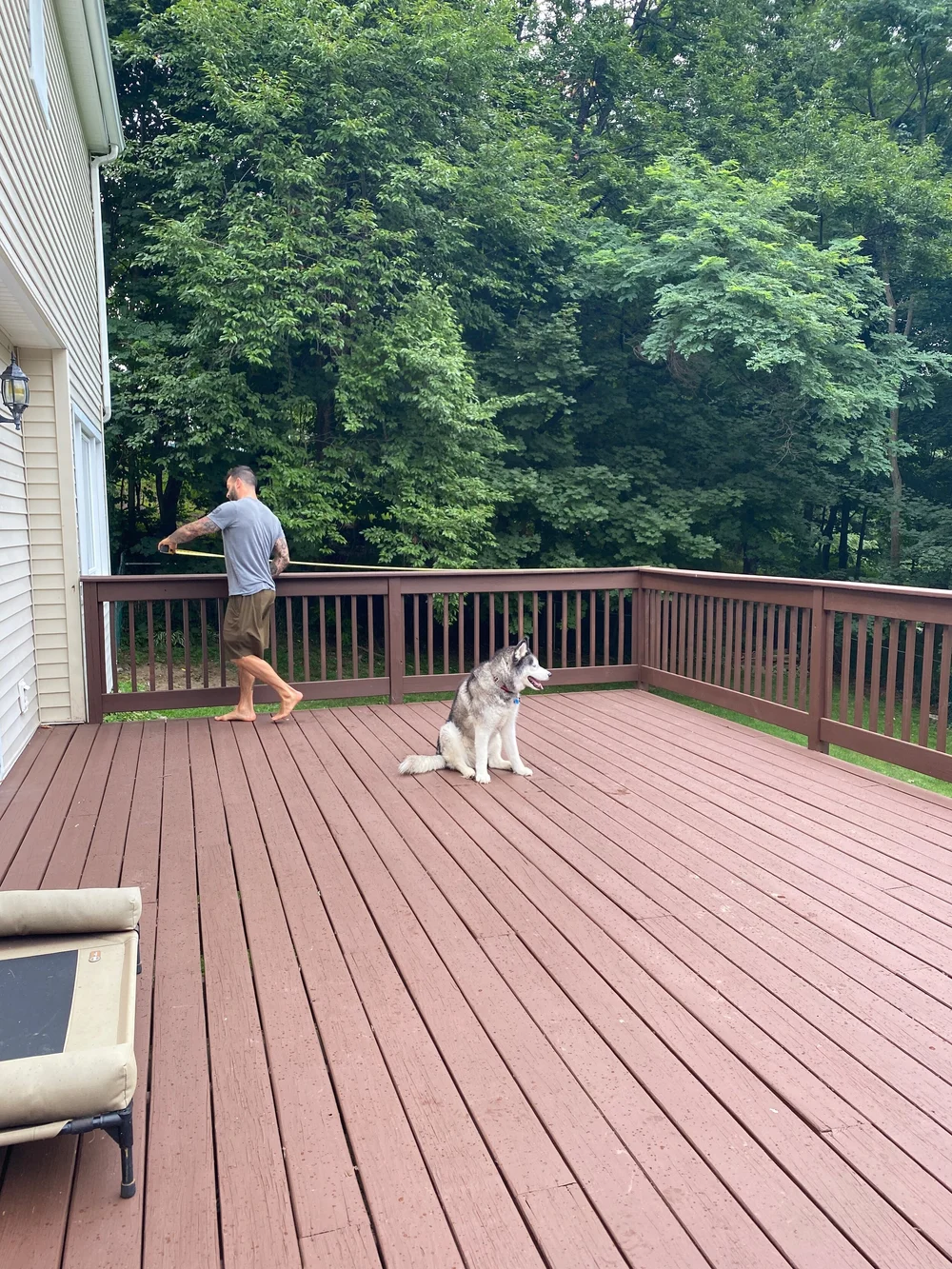 Measuring the deck