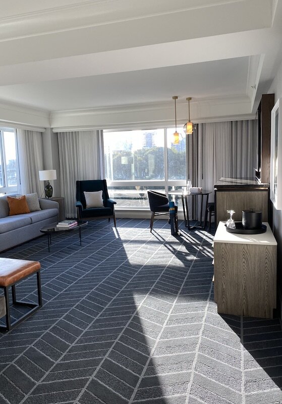 The natural light made a huge difference in the feel of this room.
