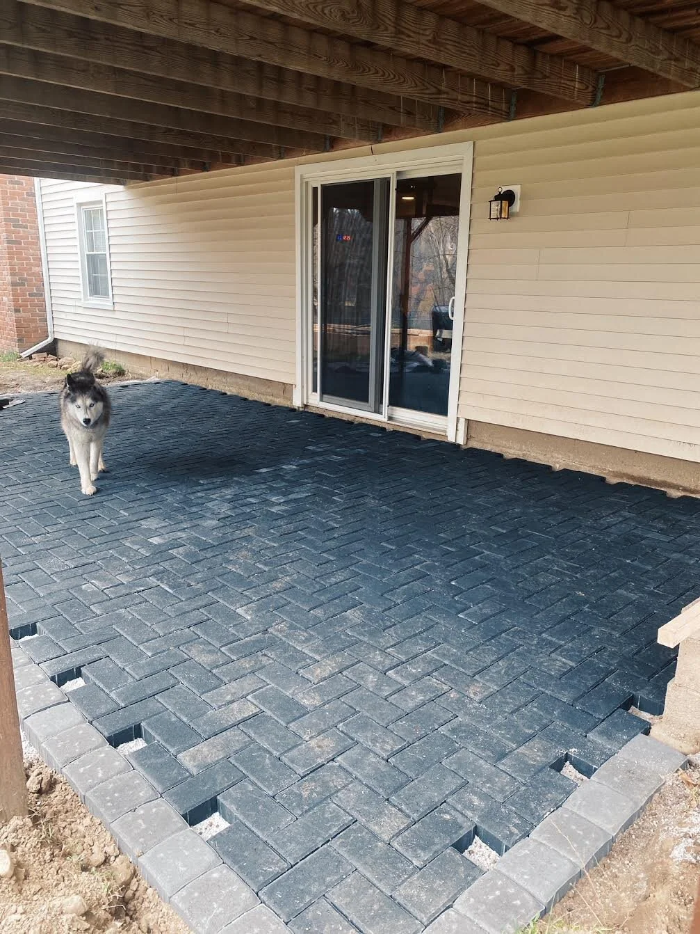 patio pavers at home depot on Home How We Built Our Patio Yogabycandace
