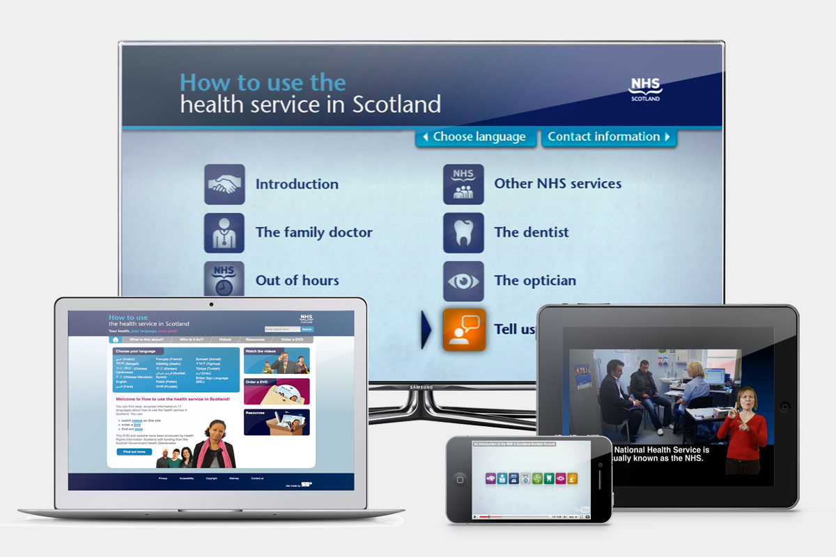 How to use the NHS screen designs