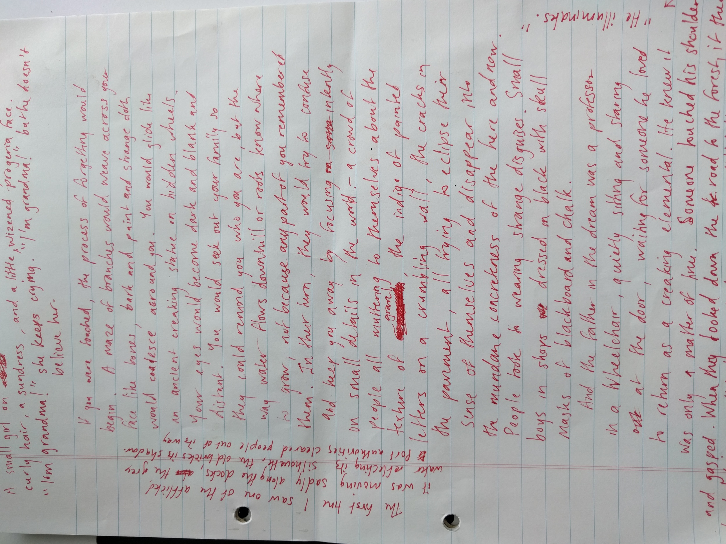 What I scribbled down at 6 a.m.... before coffee!