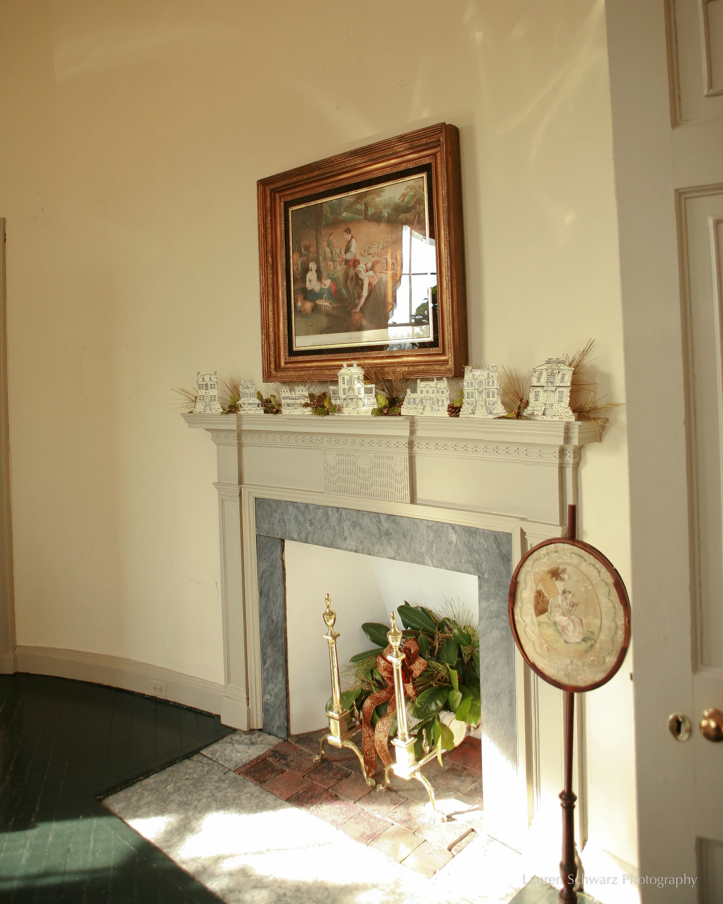 A fireplace in Lemon Hill