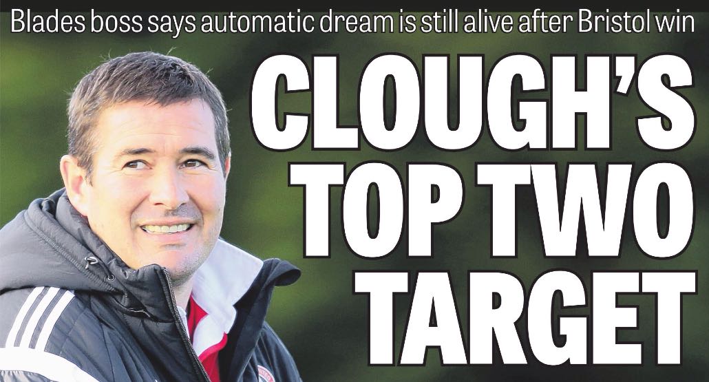 DREAMER: Clough on february 17. UNITED FELL 20 POINTS SHORT.