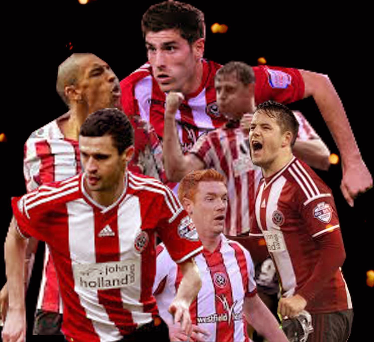 HITMEN: United's top league scorers over the last four seasons, from top, anti-clockwise, Ched Evans, Nick Blackman, Jamie Murphy, Dave Kitson, Marc McNulty (all competitions) and Chris Porter.