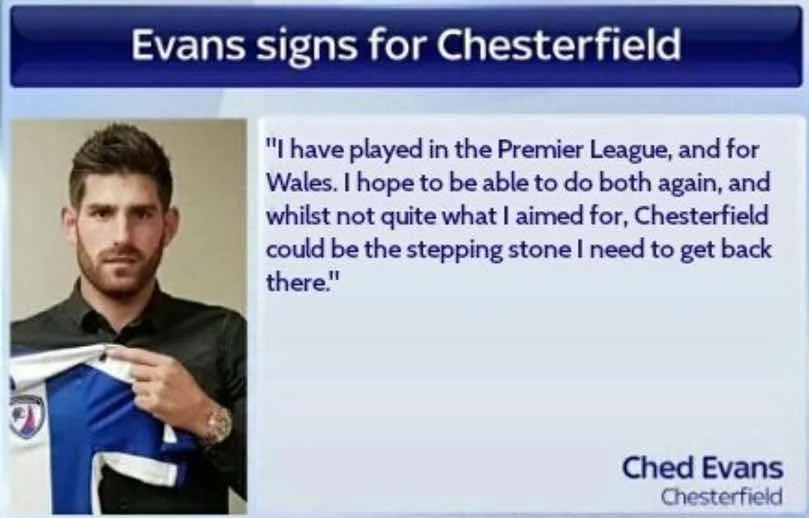 PARDON? NOT QUITE WHAT CHESTERFIELD FANS WANTED TO HEAR AS REPORTED BY SKY SPORTS NEWS