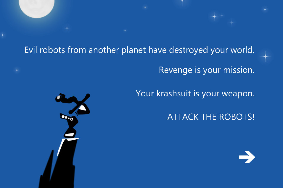 Krashlander Intro Screen