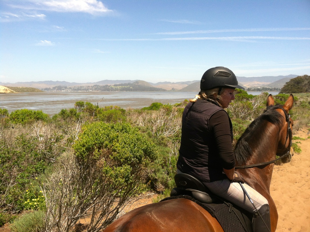 Christina and the bay.