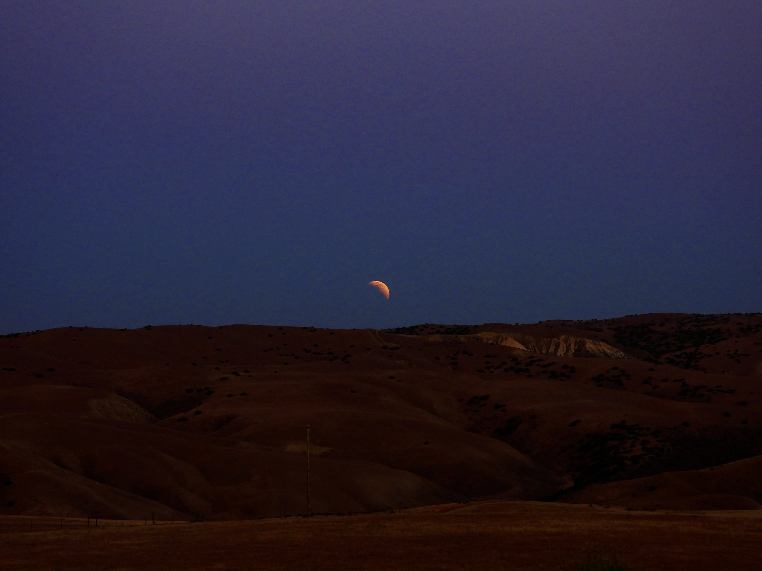 Blood moon rising