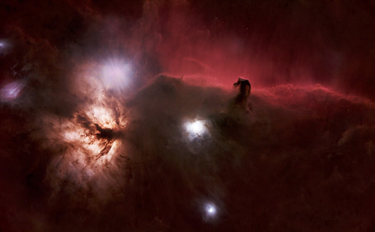 Flame and Horsehead Nebulae