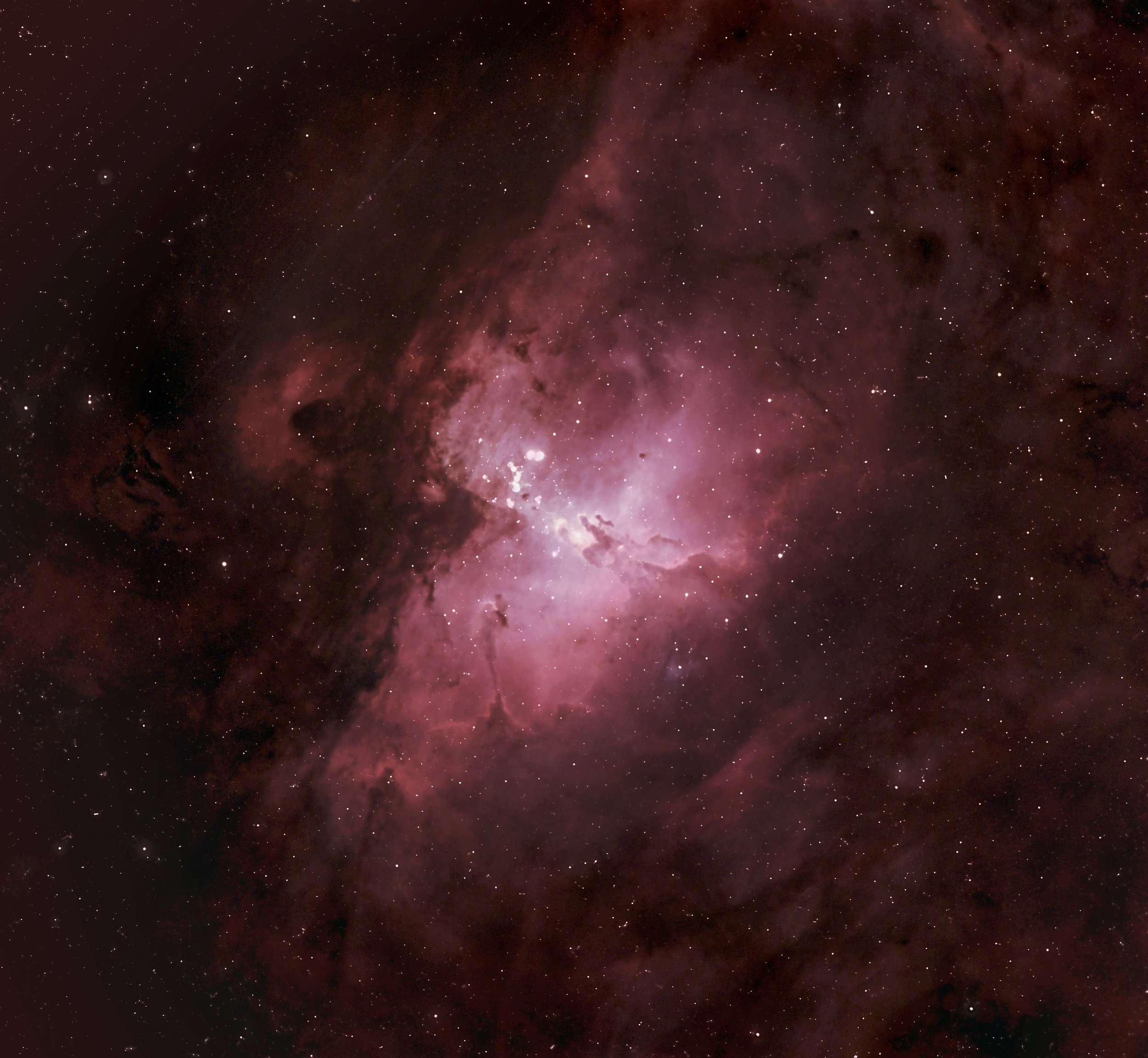 The Eagle Nebula with its famous "Pillars of Creation"