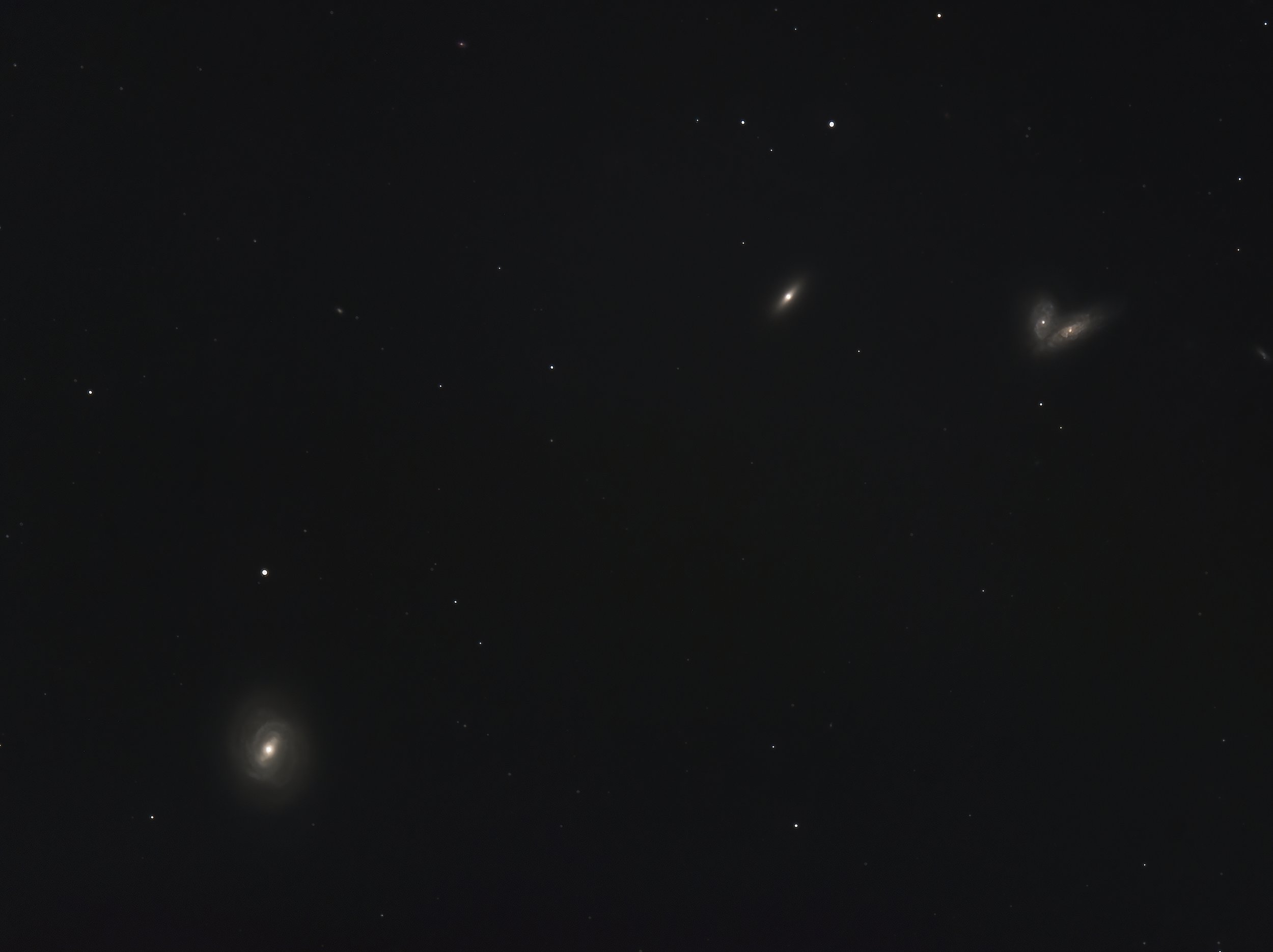 M58 and the Butterfly Galaxies