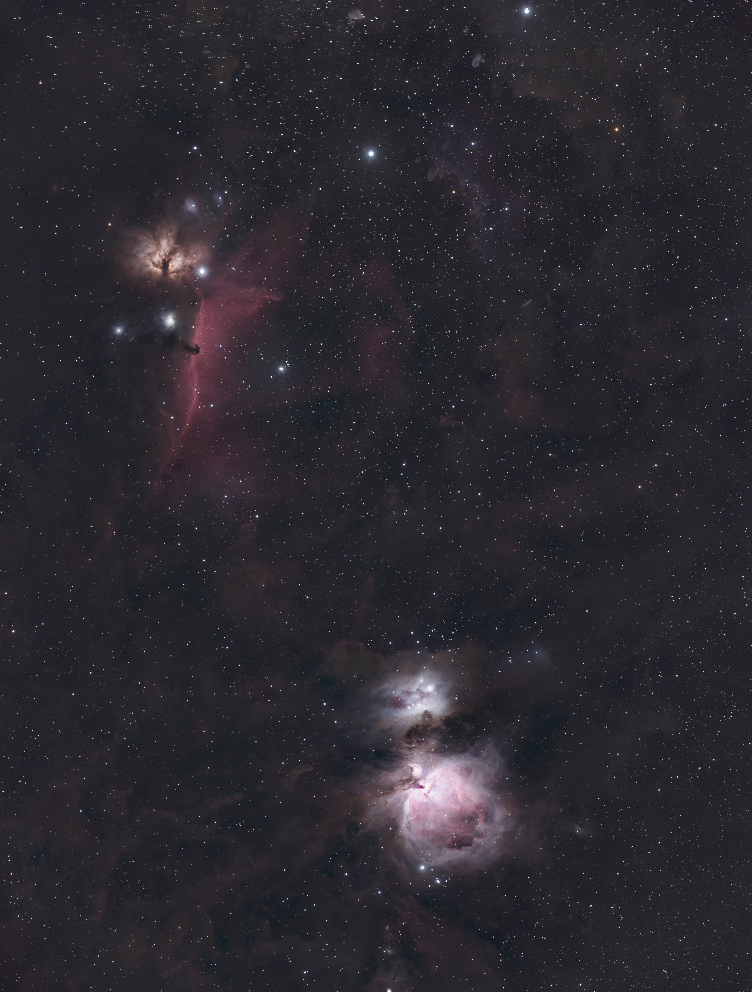 Wide field of Orion's Belt and Sword