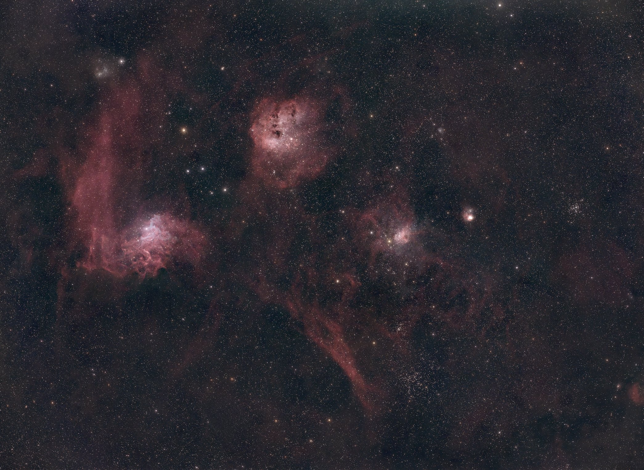 The Flaming Star Nebula and the Tadpole Nebula