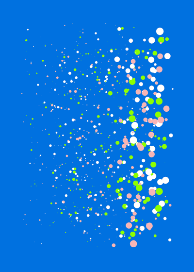Day 1000 — Mine, Yours and Ours. 1000 dots having a party!!! And so will I. Thank you for all your support! I truly appreciate it. This poster is made in collaboration with the amazing Karan Singh