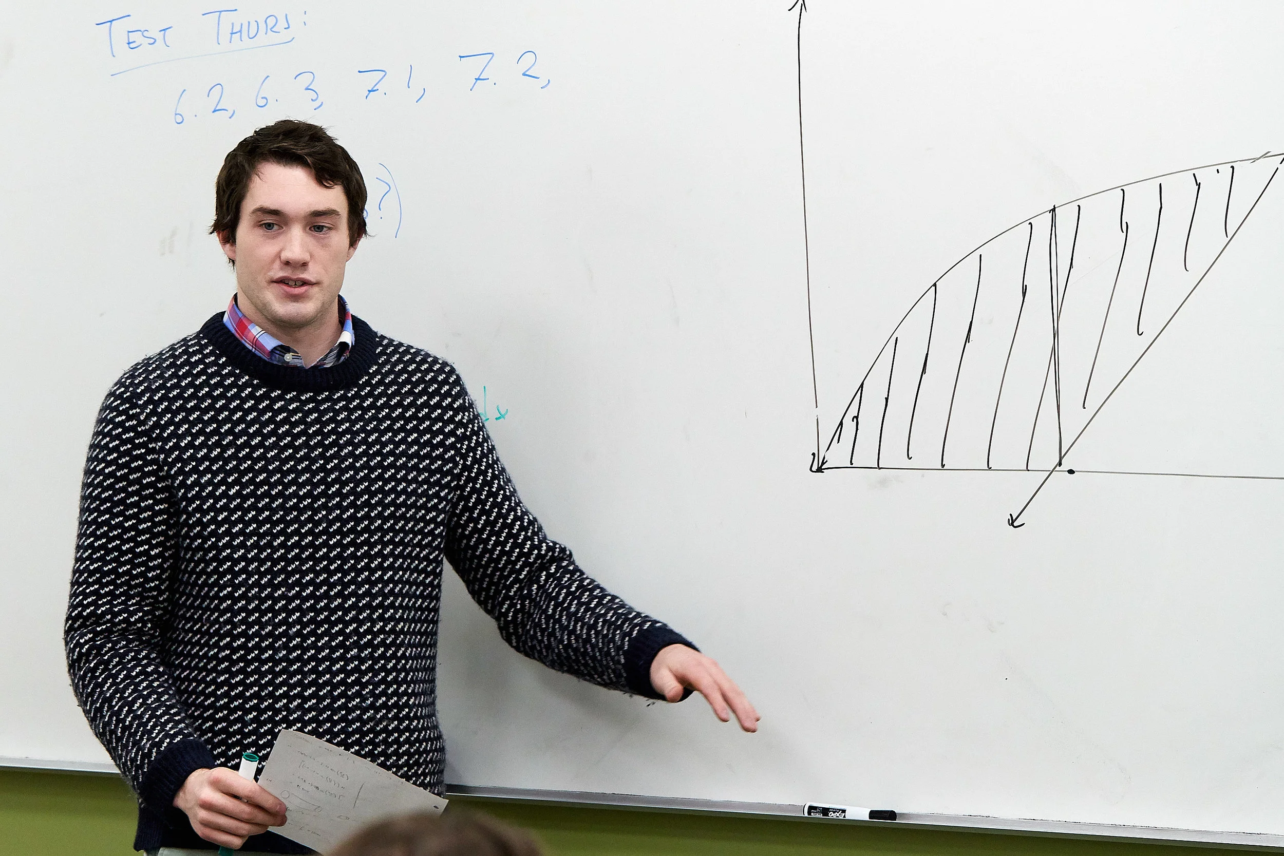 Denis Maguire teaching AP Calculus.