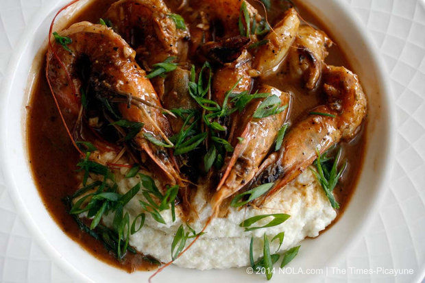 Barbecue shrimp and grits
