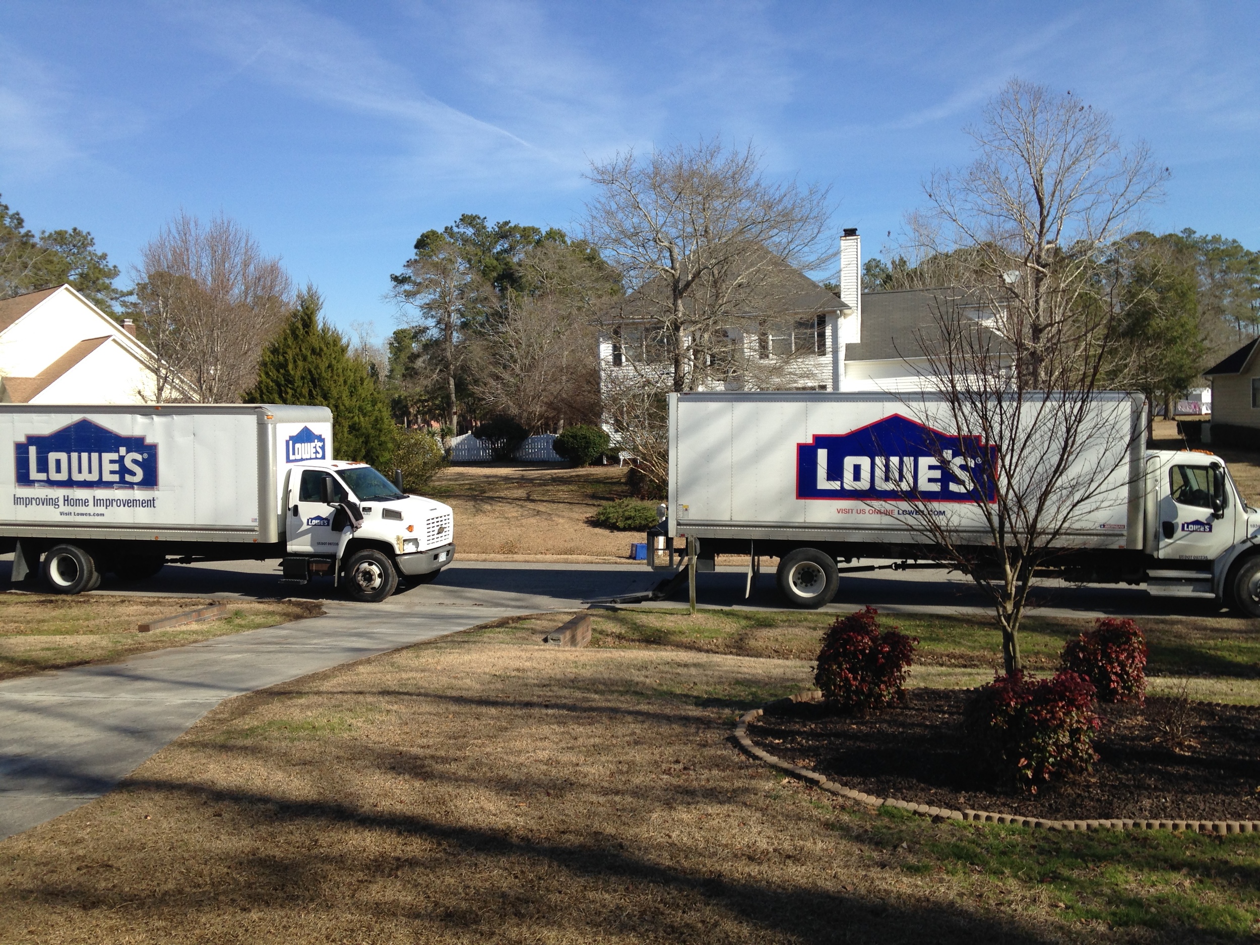Fortunately we were getting appliances and I could finally grocery shop. 