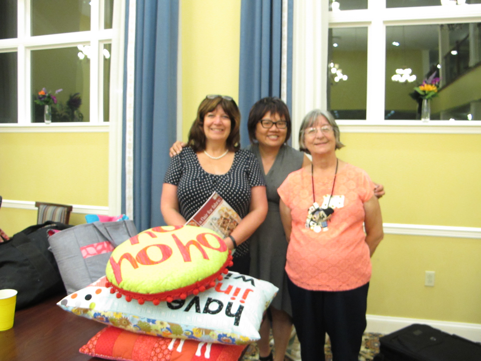 Linda Mills, me and Newtown Guild President Diana Leslie