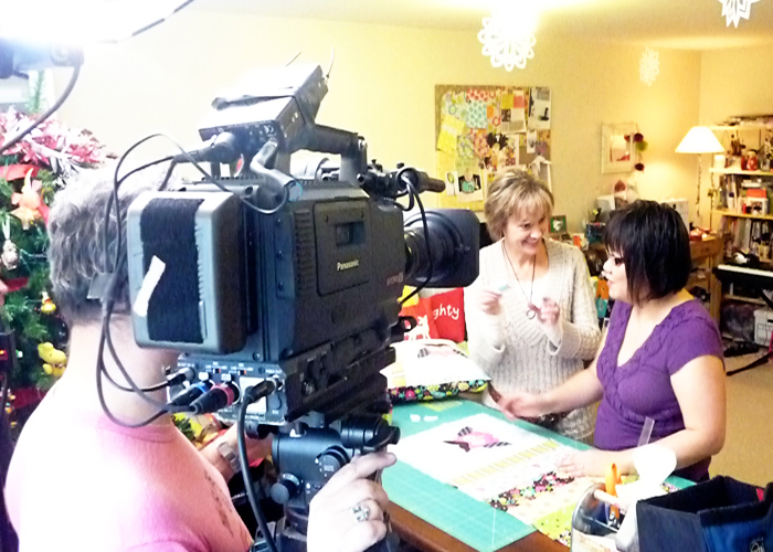 Jodie Davis visited my studio with her crew.