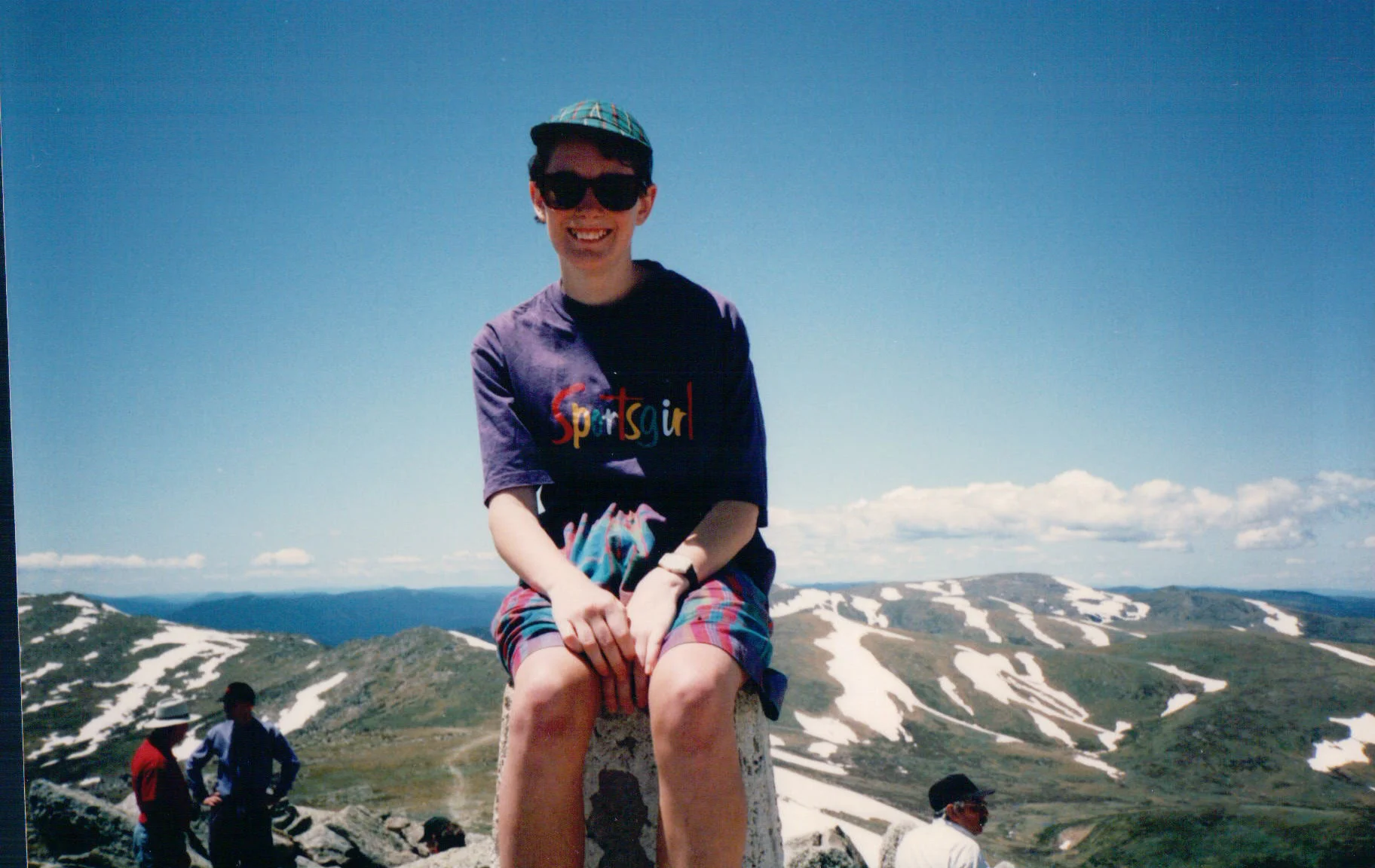 Tina and Tony Family 1993-monica on Mt Kosciousko.JPG