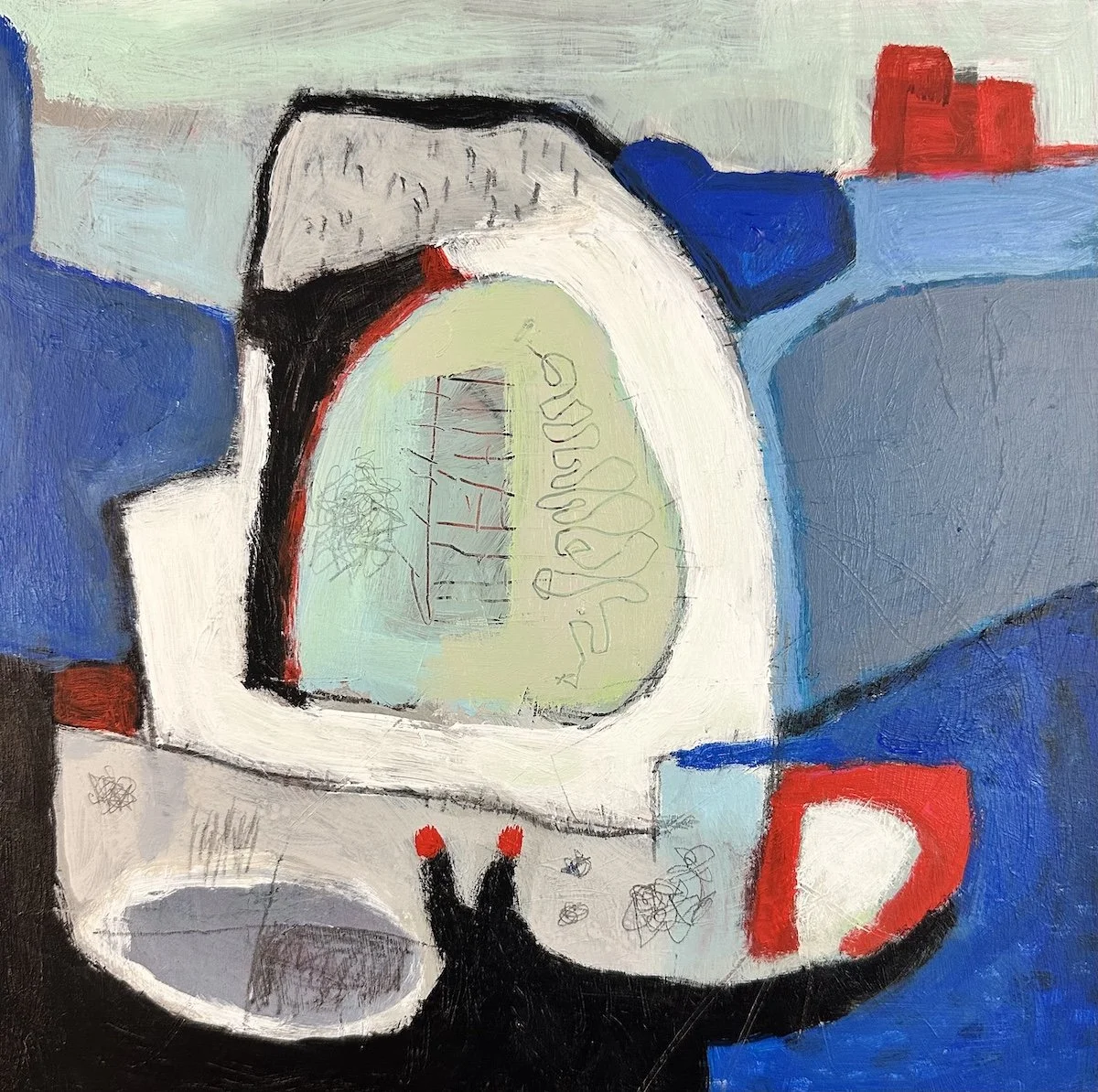 Blue Landscape 12 x 12 w:Cave.jpeg