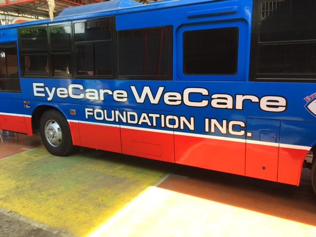 The Mobile Eye Clinic from the outside. All the good work happens inside. Amazing!