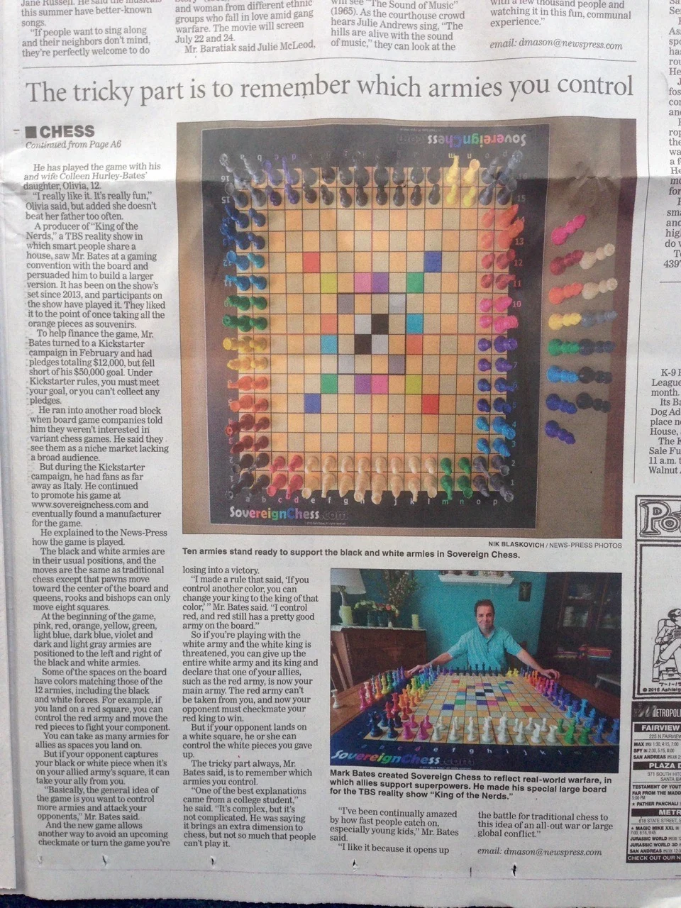 The article continued