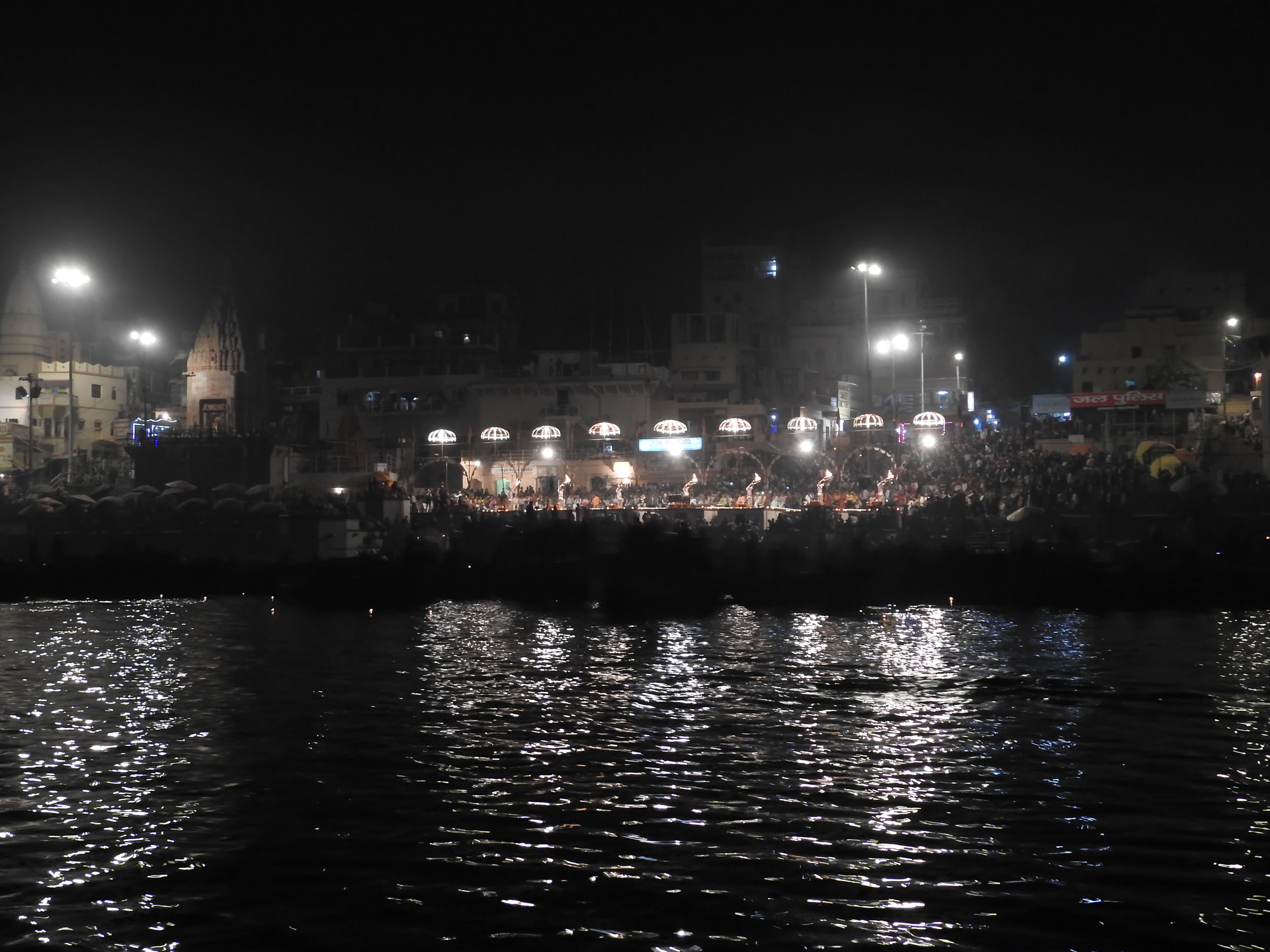 The ritual takes place on a large stage