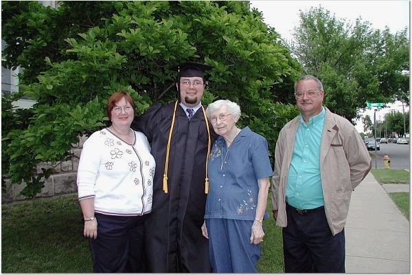  Graduation day from undergrad, with my parents and my Grandma Turk. 