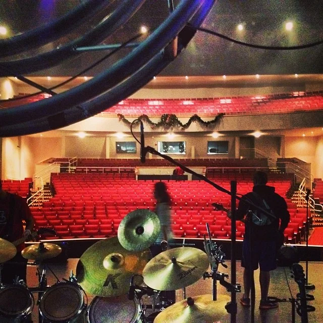 Sound check before a show during our 2013 Trans Siberian Orchestra tribute tour. When you're a little raw from being on the road for awhile, smooth sound checks become even more important. 