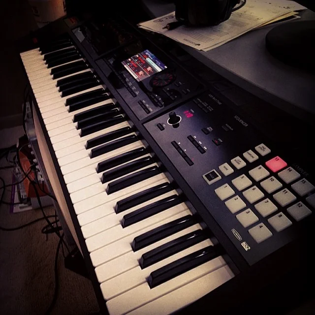 I try to apply this same principle where I can to my gear, as well. For instance, I'll bring along a 61 note keyboard and a laptop instead of my large Nord Stage, if I have the choice. 