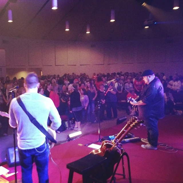 I took this shot onstage during a worship conference with NewSong's Steve Reischl. The setlist included over 50 songs, and I had less than 3 days to prep. I used all of the above steps to pull it off, and while I didn't play flawlessly, I was able to make it through. 